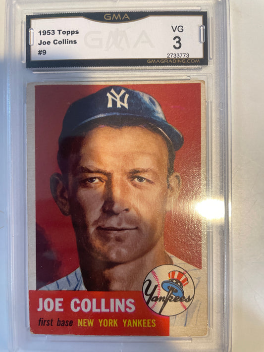 1953 Topps Joe Collins #9 GMA 3