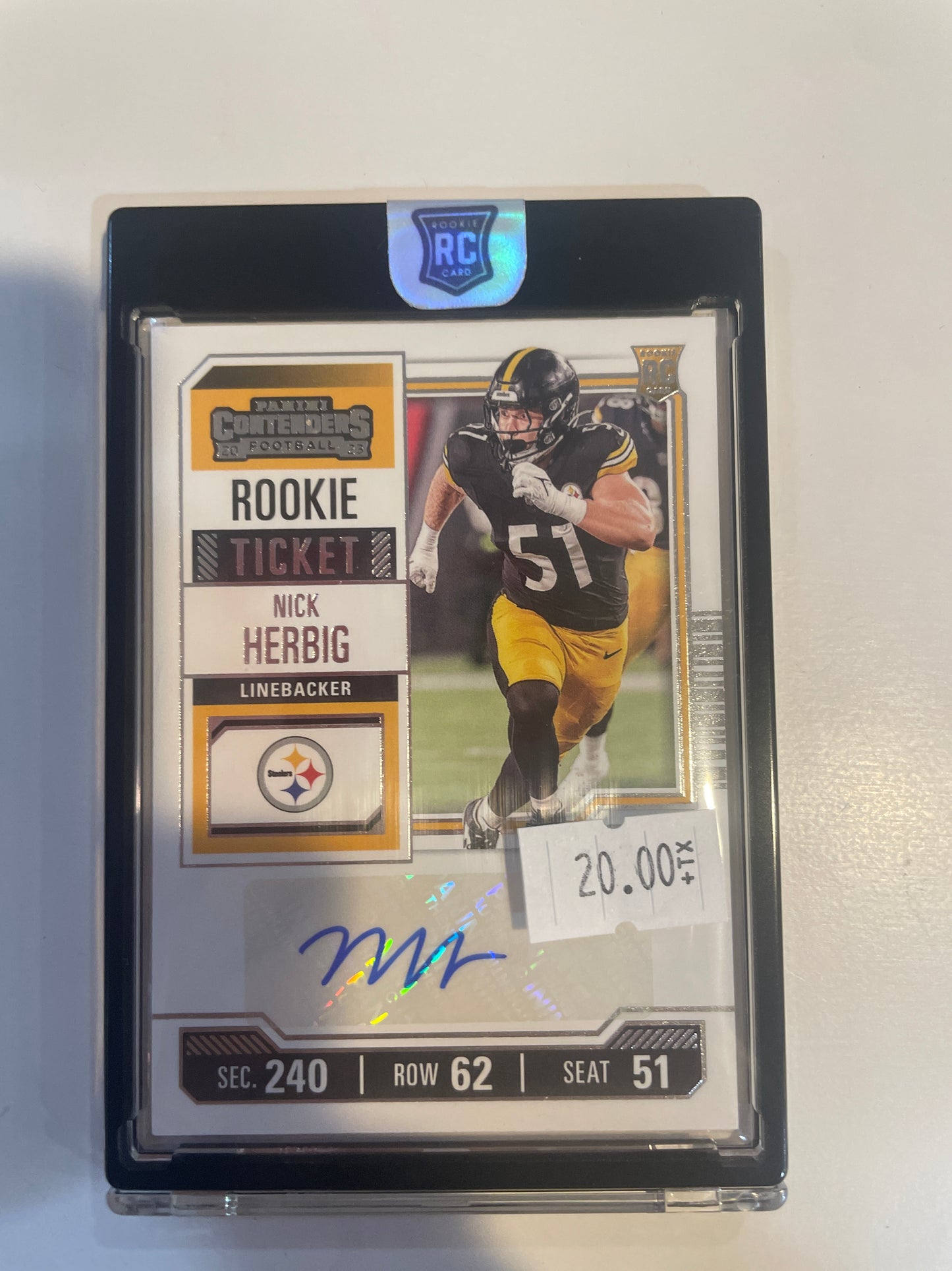 Nick Herbig Rookie Auto