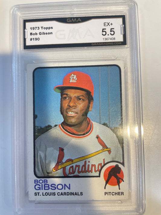 1973 Topps Bob Gibson #190 GMA 5.5