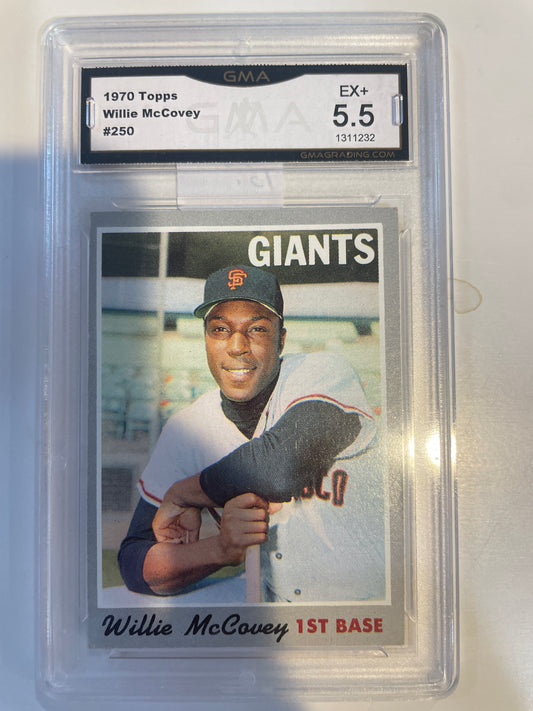 1970 Topps Willie McCovey #250 GMA 5.5