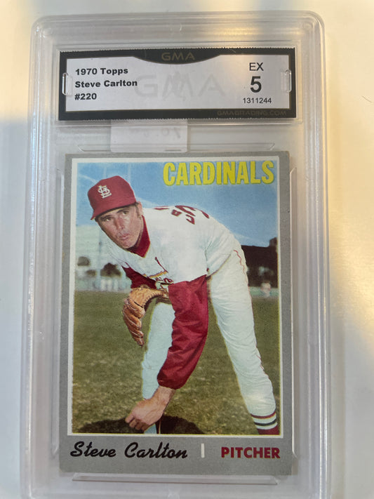 1970 Topps Steve Carlton #220 GMA 5