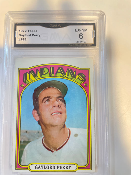 1972 Topps Gaylord Perry #285 GMA 6