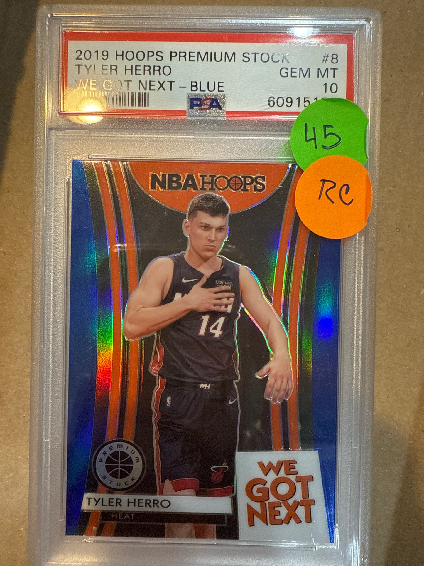 2019 Hoops Premium Stock Tyler Herro PSA 10
