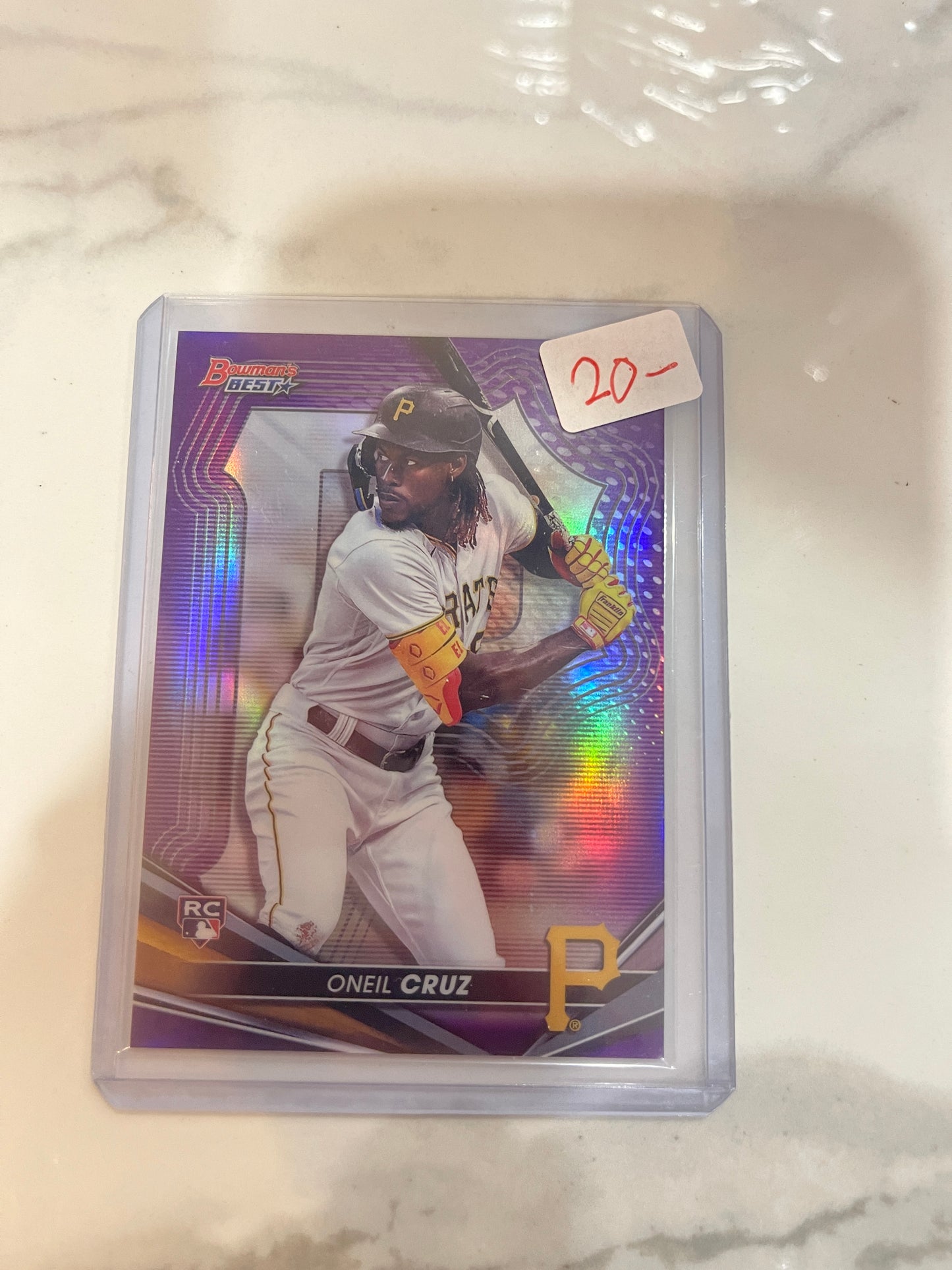 2022 Bowman’s Best ONEIL CRUZ Purple Refractor /250 Pittsburgh Pirates RC