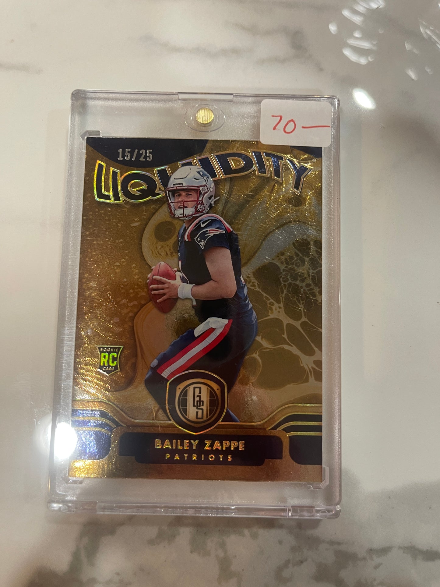 2022 Panini Gold Standard Bailey Zappe Liquidity SSP #/25