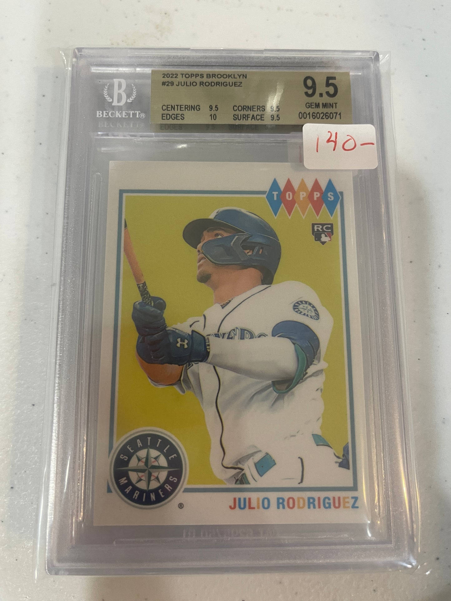 2022 Topps Brooklyn Julio Rodriguez 9.5