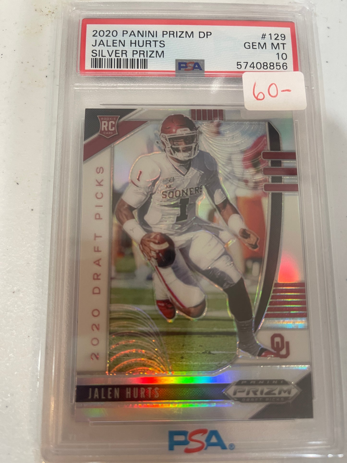 2020 Panini Prizm DP Silver Prizm Jalen Hurts 10