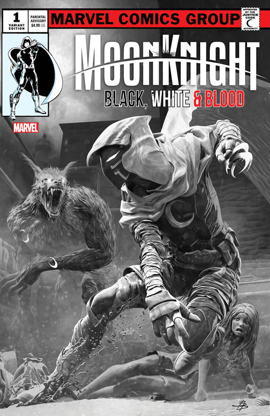 Moon Knight Black White Blood #1 Bjorn Barends Exclusive