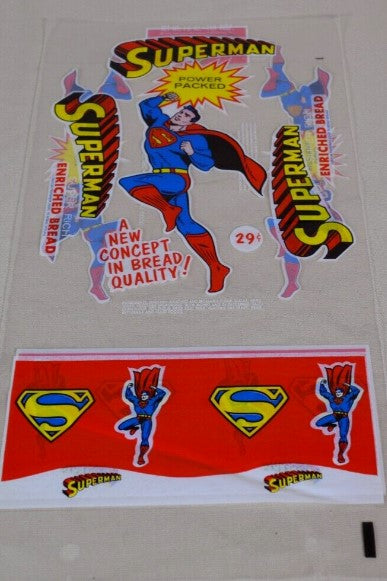 Superman Enriched Bread Bag 1966 Unused