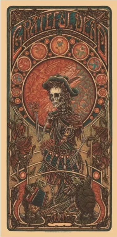 Grateful Dead Limited Edition 1000pc 16x32" Jack Straw Puzzle + Poster
