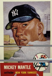 1991 Topps Archives 1953 Mickey Mantle Card #83