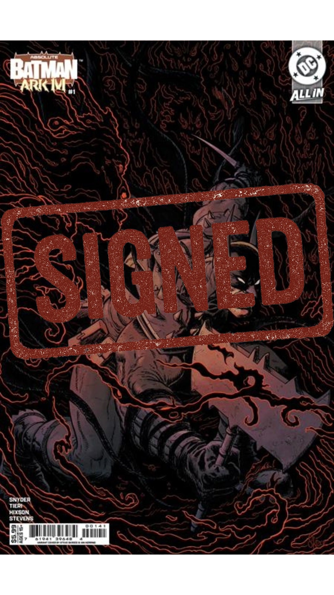 Absolute Batman Ark-M #1 D * Signed by Scott Snyder